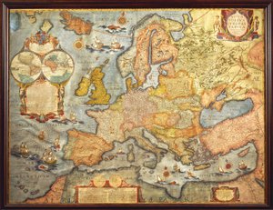 琼-布劳绘制的1686年欧洲地图