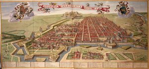 琼-布劳绘制的都灵地图，来自Theatrum Sabaudiae。