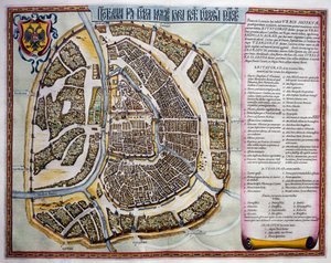莫斯科，第二卷，第一部分的标题页，来自琼-布劳（1596-1673）的11卷地图集，铜版画，57.5x39厘米，阿姆斯特丹