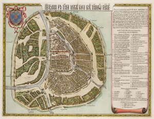 16 世纪莫斯科克里姆林宫地图（Castellum Urbis Moskvae） 作者 琼·布劳