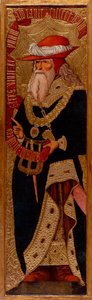 亚伯拉罕 - 琼·加斯科 (Joan Gasco) 的绘画（活跃于 1500-1529 年）- c. 1500 - 面板蛋彩画 - 233.5x66.1 - 加泰罗尼亚国家艺术博物馆，巴塞罗那 作者 琼·加斯科（JoanGascó）