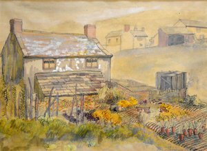 Moorland Cottage，2014（钢笔，水墨和水彩） 作者 琼·瑟西