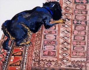 Saskia在图案地毯上，2000年， 作者 琼·瑟西