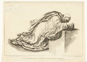 Geknielde figuur
耶稣戏剧绘画的研究（标题在实物上） 作者 乔安妮斯·贝姆