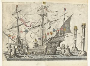 Het schip Victoria, nr. 5
Begrafenisoptocht van keizer Karel V，1558 年（系列标题）
La magnifique, et sumptueuse Pompe Funebre, faite aus Obseques  Funerailles du tres-grand  tres-victorieus Empereur Charles Cinquième, Celebrées en la Vile de Bruxelles