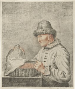 卖虾人 作者 Joannis Jacobus Bijlaert（艺术家签名）