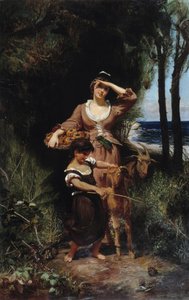海边的舍弗勒 Joanny Rave（1827-1882 年）的绘画作品 尺寸：219x139 厘米219x139 厘米必须提及：普罗旺斯问候基金会收藏，马赛 作者 乔尼·雷夫（Joanny Rave）