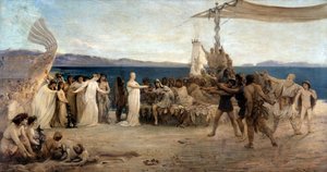 Foundation of Marseille in 600 BC - Les Noces de Protis et Gyptis (oil on canvas) 作者 乔尼·雷夫（Joanny Rave）