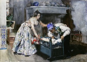 小心不要叫醒他；库迪亚多（Cuidado）， 作者 华金·索罗拉