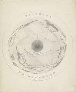 滑铁卢战场地形全景，1815 年
滑铁卢全景图（标题在实物上） 作者 工作人员