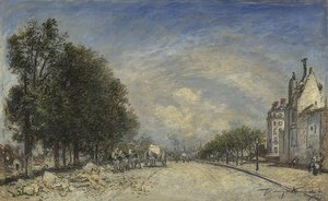 巴黎皇家大道（Boulevard de Port-Royal），巴黎。 1877年 作者 约翰·巴索德·琼金德（Johan Barthold Jongkind）