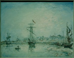 翁弗勒尔港口 作者 约翰·巴索德·琼金德（Johan Barthold Jongkind）