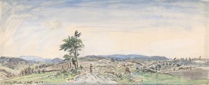 景观，1877年。 作者 约翰·巴索德·琼金德（Johan Barthold Jongkind）