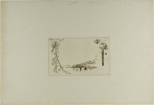 扉页，选自六幅蚀刻版画集，荷兰风光 作者 约翰·巴索德·琼金德（Johan Barthold Jongkind）