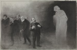 阿姆斯特丹人》插图设计：1907 年 1 月 13 日，Stadschouwburg 新年贺词中对希梅尔的遗忘
