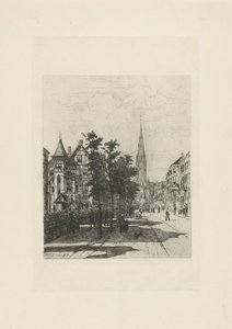 阿姆斯特丹 Vondelstraat 街景 作者 约翰·康拉德·格雷夫