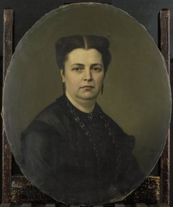 珍妮特·安托瓦内特·彼得马特 (1818-70)。 彼得·米耶尔的妻子 作者 约翰·海因里希·纽曼（艺术家签名）