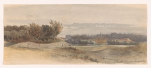 全景景观 作者 Johan Hendrik Weissenbruch（艺术家签名）