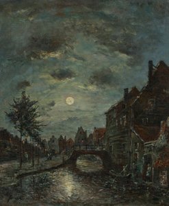 多德雷赫特（Dordrecht）的内陆运河，月神克莱尔。