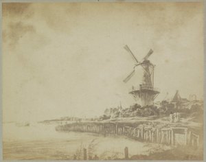 Jacob Isaacksz. van Ruisdael 的画作 "The mill at Wijk bij Duurstede "的照片再现
阿姆斯特丹博物馆。雅各布-凡-吕斯戴尔。- Vue du Rhin.(物品上的标题） 作者 约翰·马里努斯·沙勒坎普