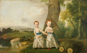 布拉特儿童的肖像，1766-80。  