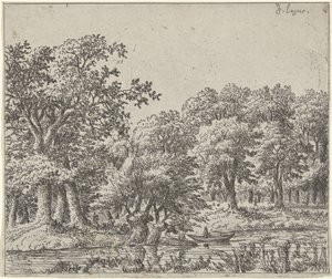 风景与船 作者 约翰·德拉格（Johan de Lagoor）