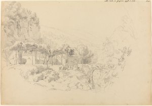 格拉尼亚诺山谷中的阴凉树丛 作者 约翰·亚当·克莱因（Johann Adam Klein）
