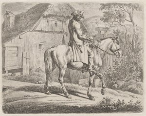 马背上的牛贩子 作者 约翰·亚当·克莱因（Johann Adam Klein）