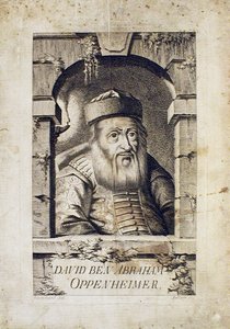 大卫·奥本海姆（David Oppenheim）1664-1736年肖像，布拉格首席拉比 作者 Johann Balzer