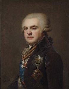 亚历山大-尼古拉耶维奇-萨莫伊洛夫伯爵的画像 1744-1814年，1796年 作者 小约翰·巴普蒂斯特·兰皮