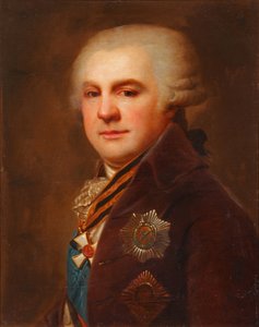 1796年后的亚历山大·尼古拉耶维奇·萨摩洛夫伯爵的肖像1744-1814年 作者 约翰·兰普的约翰·浸信会