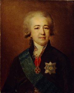 亚历山大·库拉金亲王肖像1752-1818 作者 约翰·兰普的约翰·浸信会