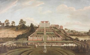 荷兰豪宅与花园，1730年 作者 约翰·巴蒂斯特·布塔兹（Johann Baptiste Bouttats）