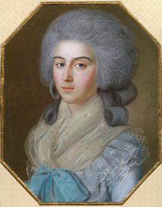 Anna Alexandrovna Golitsyna（1739-1816 年）女爵肖像，Mikhail Mikhailovitch Golitsyne（1731-1806 年）的女主人 - Dessin de Johann Bardou（1745-1788 年）。