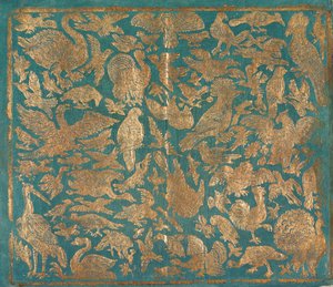 描写鸟类的织锦纸，约1790年。 作者 约翰·卡尔·蒙克