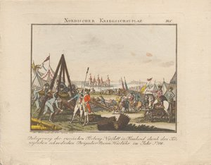 1788年围攻俄罗斯在芬兰的要塞奈斯洛特。 作者 约翰·卡斯帕·温劳赫
