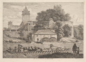 雷根斯堡（Regensberg）城墙，1817年。