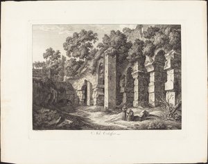 在斗兽场 作者 约翰·克里斯汀·赖因哈特（Johann Christian Reinhart）