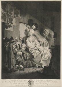 绘画的起源，或时尚肖像;酒馆。 1767