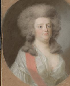 拿骚-维尔堡的奥古斯塔-玛丽亚-卡罗琳娜（1764-1802 年）。奥兰治-拿骚亲王威廉五世的表妹，其姐姐卡罗琳娜的女儿 作者 约翰·弗里德里希·奥古斯特·蒂施贝因