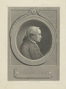 伊曼纽尔·康德（Emmanuel Kant）肖像1724-1804，1791年。