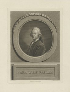 卡尔·威廉·拉姆勒（Karl Wilhelm Ramler）肖像（1725-1798），1774年。