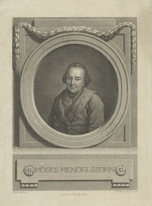 摩西·门德尔松（Moses Mendelssohn）肖像1729-1786，1772年。