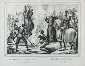 扬·胡斯（Jan Hus）死于19世纪中叶的康斯坦斯 作者 约翰·弗里德里希·温策尔