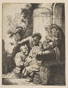 约瑟夫的外套被带到了雅各布那里，约1633年。 作者 约翰·乔治·赫特尔