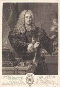 约翰-冯-埃拉赫 作者 Johann Georg Wille 在 Carlo Francesco Rusca, Cavalier 之后