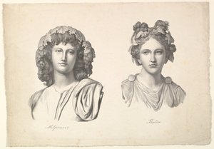 Melpomene和Thalia，1823-26年。