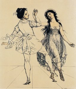 跳舞的夫妻玛丽亚和萨尔瓦多·维加诺，约1797年