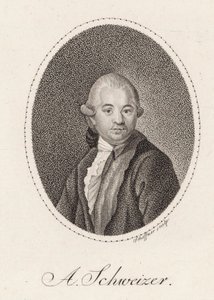 作曲家安东-史怀哲1735-1787年的画像，1785年。 作者 约翰·戈特弗里德·舍夫纳