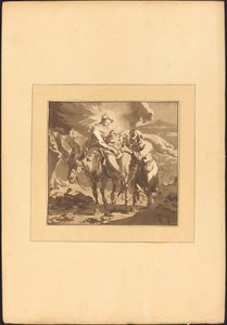 飞往埃及 作者 Johann Gottlieb Prestel 在 Nicolaes Pietersz Berchem 之后
